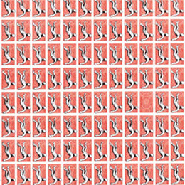 Falling Figure - set of 180 stamps                                                                                                                                                                      