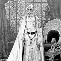 The Maharana of Udaipur. The most revered of the maharajas, he was held in such awe that the Viceroy created a special role for him during the Durbar to ensure his loyalty. The plan failed.           