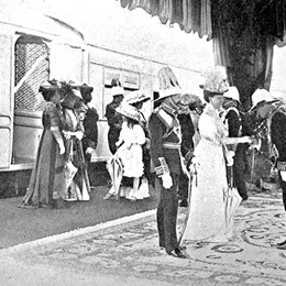 The King and Queen departing from Delhi after the Durbar celebrations                                                                                                                                   