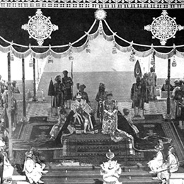 The King-Emperor receiving homage from the Ruling Prince of Burma                                                                                                                                       
