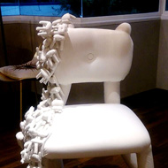 White Chair with miniatures                                                                                                                                                                             