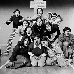 Members of the Theater action group reheresing Oedipus, New Delhi                                                                                                                                       