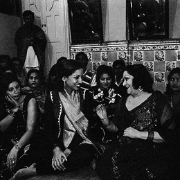 Actress Shabana Azmi visits the dancing girls quarters on G.B. Road, Delhi                                                                                                                              
