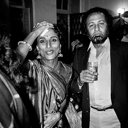 Shooba De & Mohamad Khan at Nadesh Noaroji reception, Bombay                                                                                                                                            