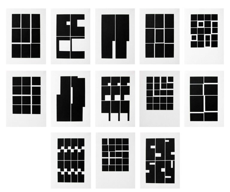 Chetnaa | Noir et blanc II | 2020 | Pen & ink on paper | 8 x 6 Inches each
