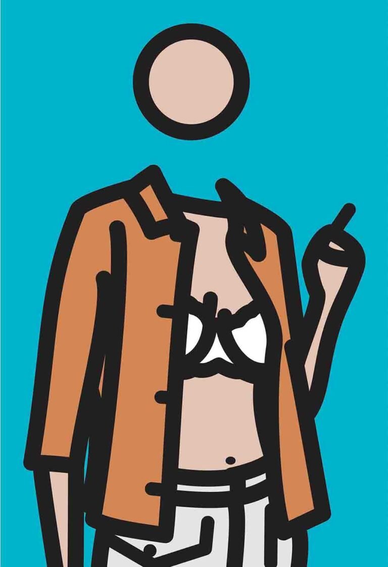 Julian Opie | Ruth with cigarette 1 | 2005-2006 | Lambda prints in aluminum frames. Limited edition of 50 | 40.6 x 28 Inches