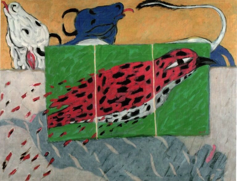 Amit Ambalal | I am… | 2006 | Oil on canvas | 42 x 54 Inches