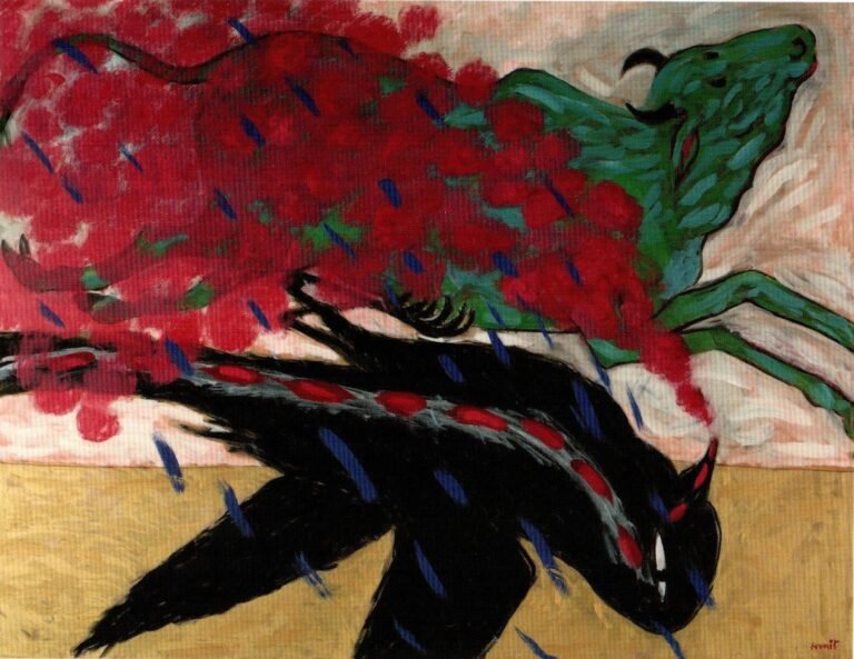 Amit Ambalal | Holy – Holi… | 2006 | Oil on canvas | 42 x 54 Inches