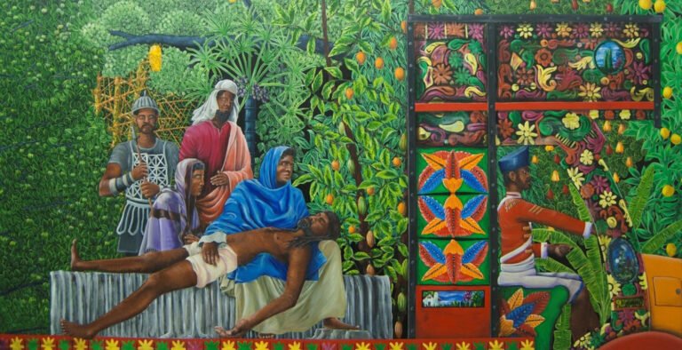 Sreeju Radhakrishnan | A country masterpiece | 2016 | Acrylic on canvas | 48 x 96 Inches