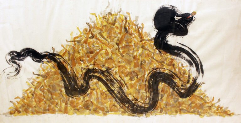 N.S Harsha | Untitled | 2008 | Watercolour on handmade paper | 26 x 50 inches