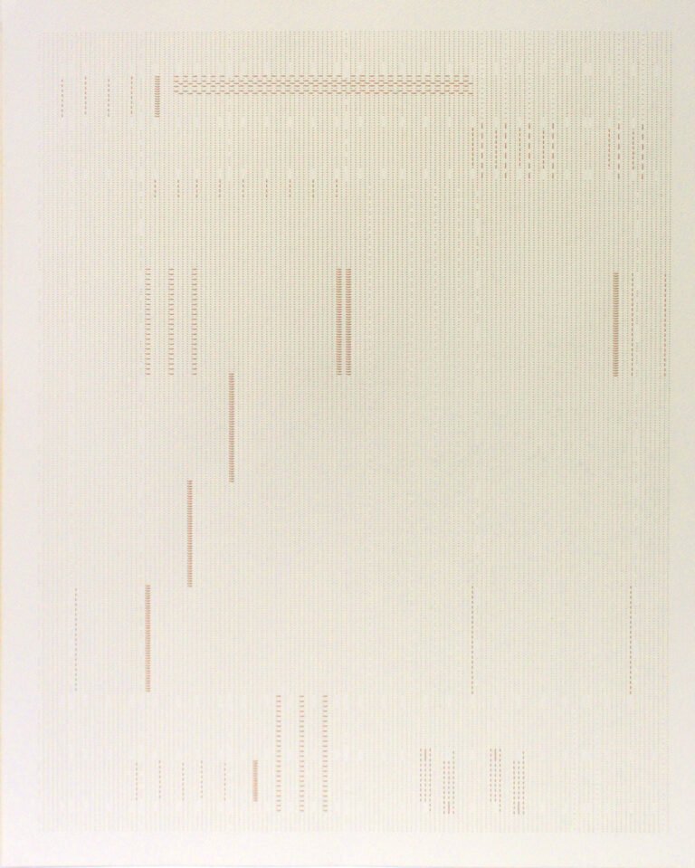 Ankush Safaya | Untitled | 2020 | Copper wire and laser cut holes on paper | 29 x 21.5 Inches