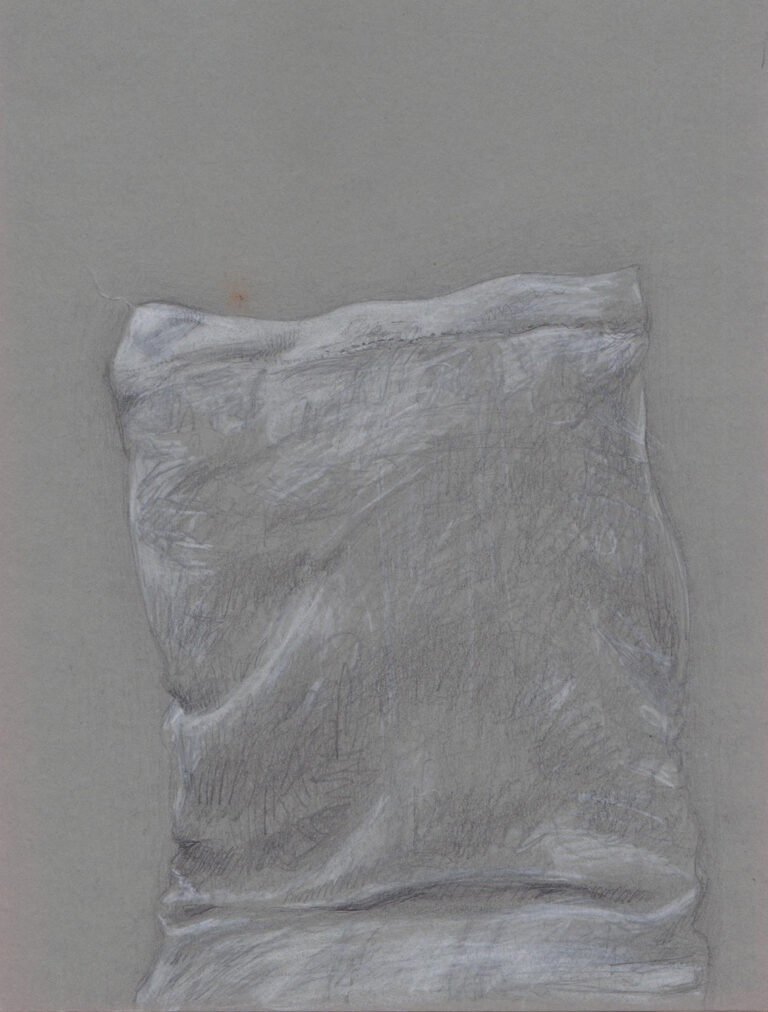 Ankit Ravani | A sign in space 6 | 2020 | Pencil and crayon on tinted acid-free paper | 7.5 x 5.9 Inches