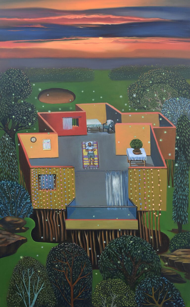 Pavan Kavitkar | Kalnirnay – II | 2021 | Oil on canvas | 60 x 36 Inches