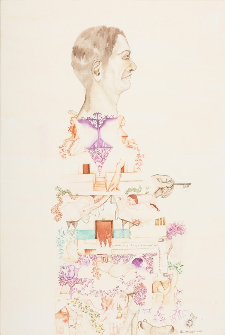 Atmaja Manidas | Guardian of Women’s Hostels | 2010 | Acrylic on Canvas |  30 x 20 Inches