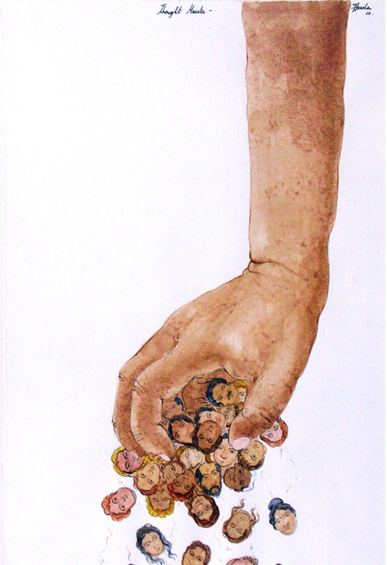 NS Harsha | Thought Masala | 2010 | Watercolour on Paper | 16.5 x 11.34 Inches