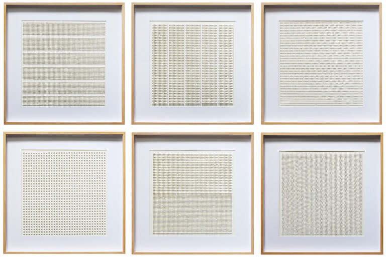 Sachin Tekade | Untitled | 2021 | Fabriano paper 300 gsm (Set of 6 units) | 24 x 24 Inches each