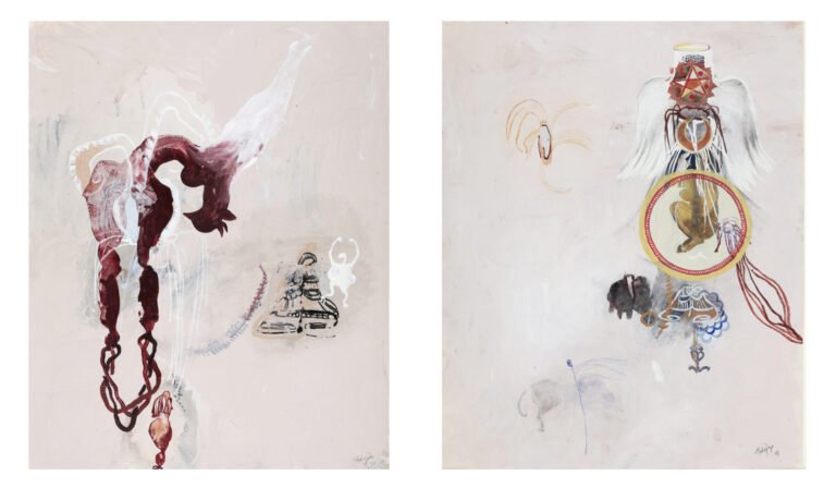Shahzia Sikander | Untitled | Watercolor on paper (Set of 2 ) | 28 x 21 Inches each