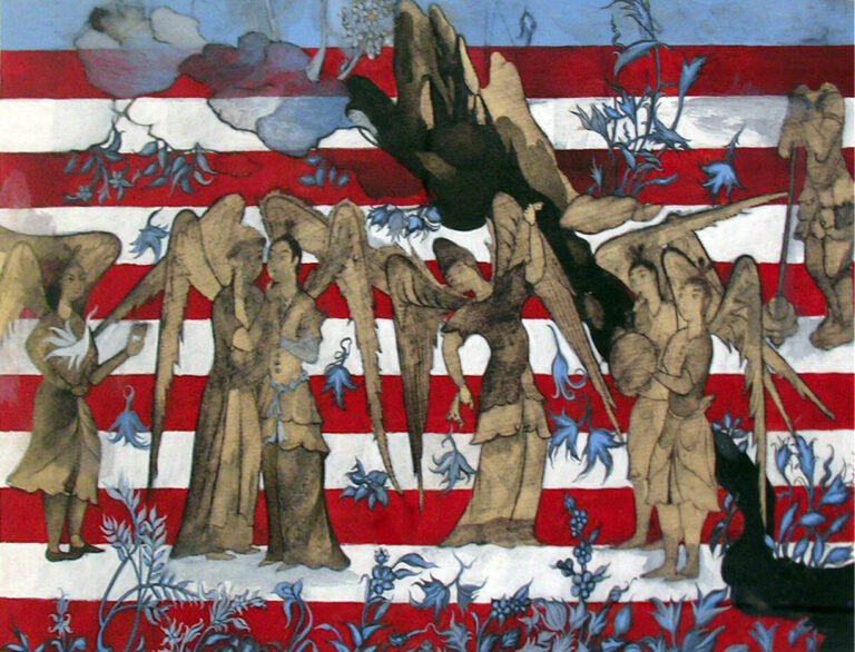 Shahzia Sikander | Utopia 2 | 2003 | Gouache & Digital Imaging on Paper | 7 x 10 Inches
