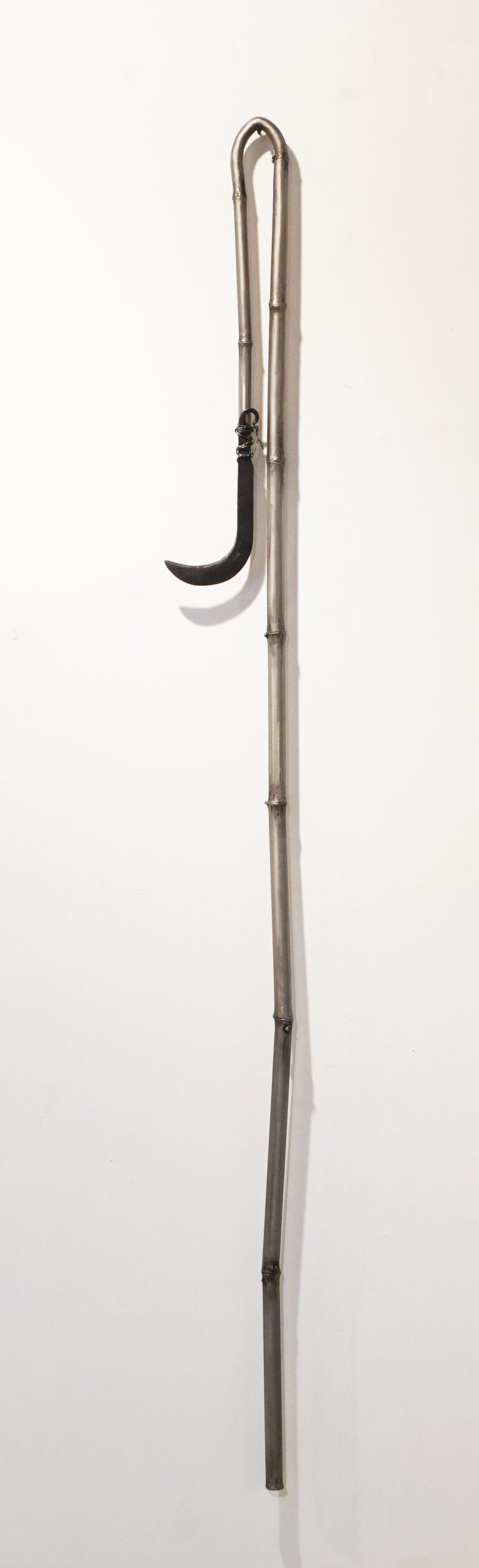 Lakshman Rao Kotturu | Untitled | 2024 | Stainless steel and readymade sickle | 38(H) x 9(W) x 2(D) Inches each