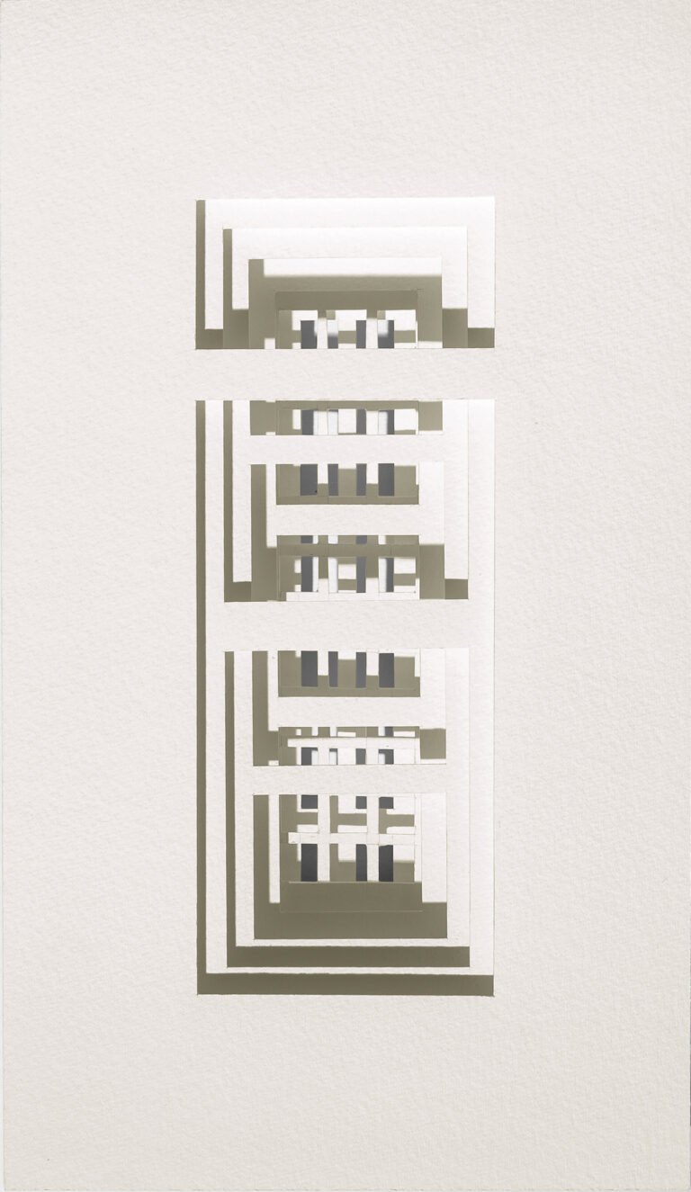 Chetnaa | La Fenêtre XII | 2024 | Paper on paper | 12 x 7 Inches