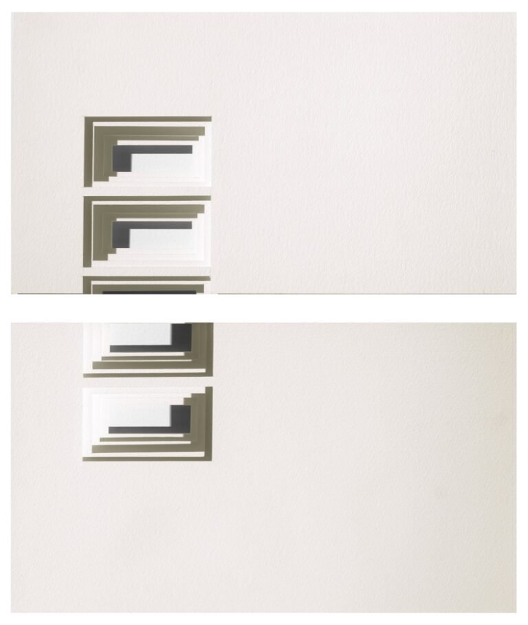 Chetnaa | La Fenêtre VII & VIII | 2024 | Paper on paper | 8 x 14 Inches each