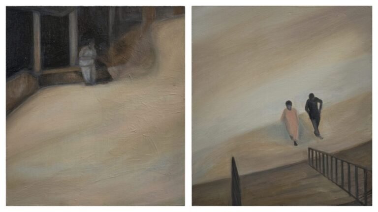 Ritika Sharma | Close to Identify | 2024 | Oil on panel (Diptych) | 8 x 7 Inches each