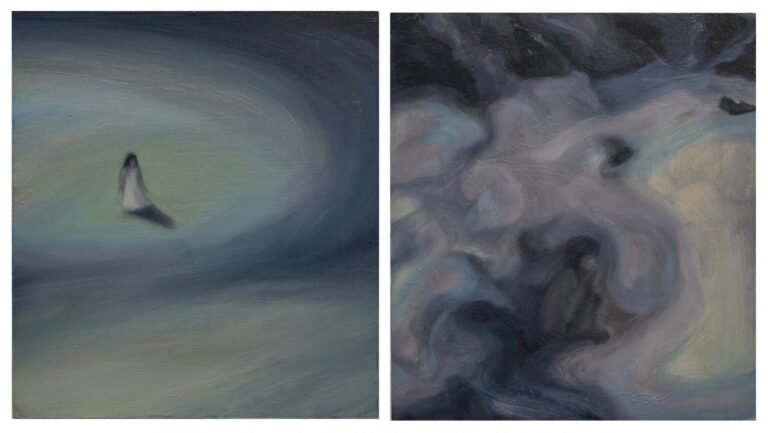 Ritika Sharma | Close to Identify | 2024 | Oil on panel (Diptych) | 8 x 7 Inches each
