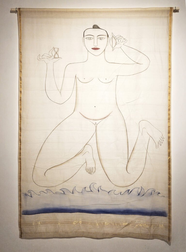 Rekha Rodwittiya I Untitled I 2000 I Odhani I 77 x 46  Inches