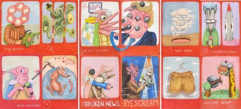 Siddhartha Kararwal | Panel Discussion | 2025 | Dry pastels on acid free paper (Triptych) | 60 x 132 Inches
