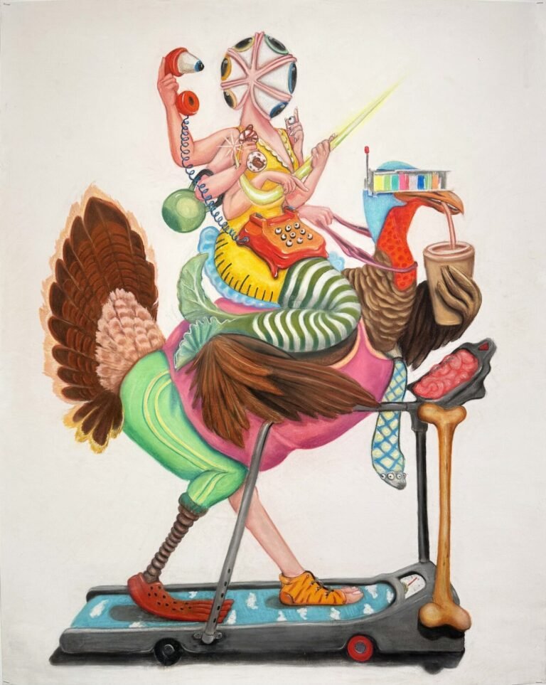 Siddhartha Kararwal | Your Order is Out for Delivery | 2024 | Dry pastels on acid free paper | 60 x 48 Inches