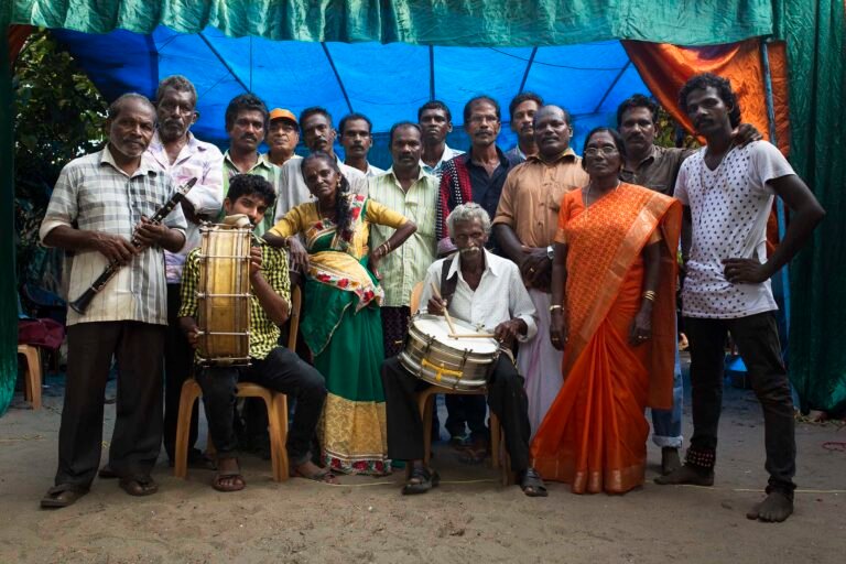 KR Sunil | Chavittu Nadakam—Storytellers of the Seashore (Backstage) | Photographic print on archival hahnemuhle paper. Limited edition 1 of 5 + 2 AP (Set of 16 units) | 20 x 30 Inches