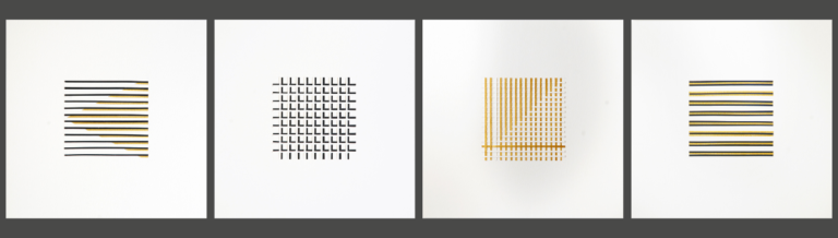 Chetnaa | Ethereal (Series) | 2025 | Acrylic and gouache with paper on paper (13 individual units) | 12 x 12 Inches each