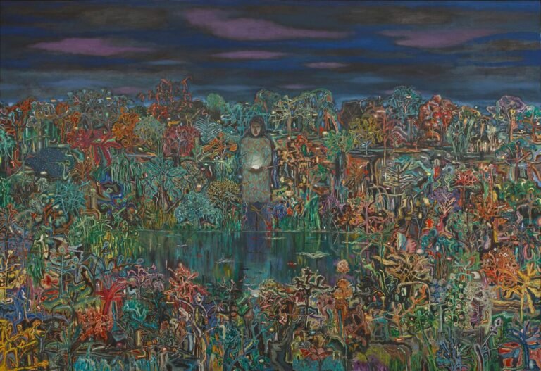 Alok Bal | The Egg | 2020 | Oil on canvas | 66 x 96 Inches