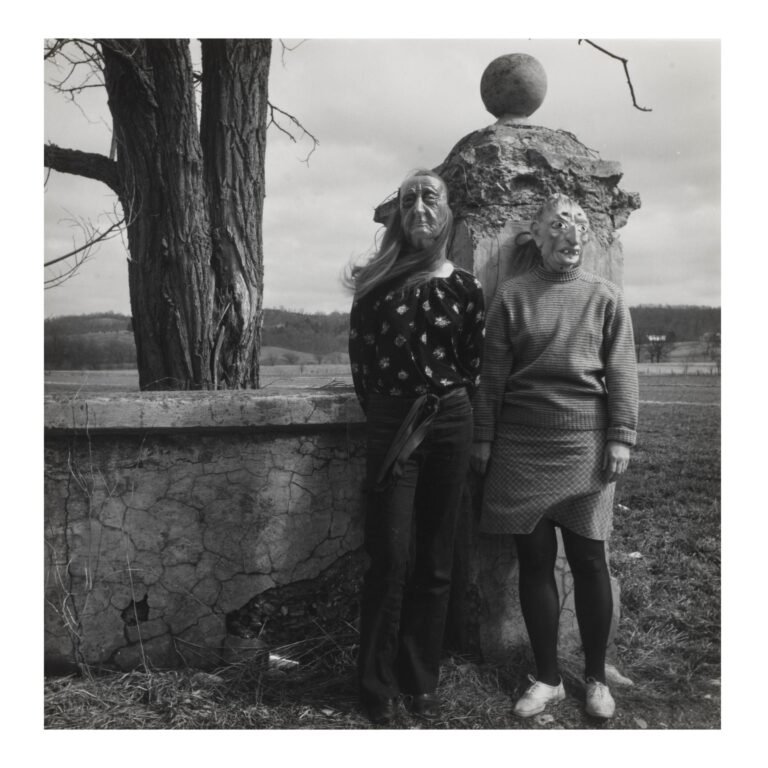 Ralph Eugene Meatyard | Lucybelle Crater and Her 15 Year Old Son’s Friend (from Portfolio Three: Ralph Eugene Meatyard) | 1974 | Gelatin silver print. Limited edition 5 of 130 | 7.5 x 7.5 Inches