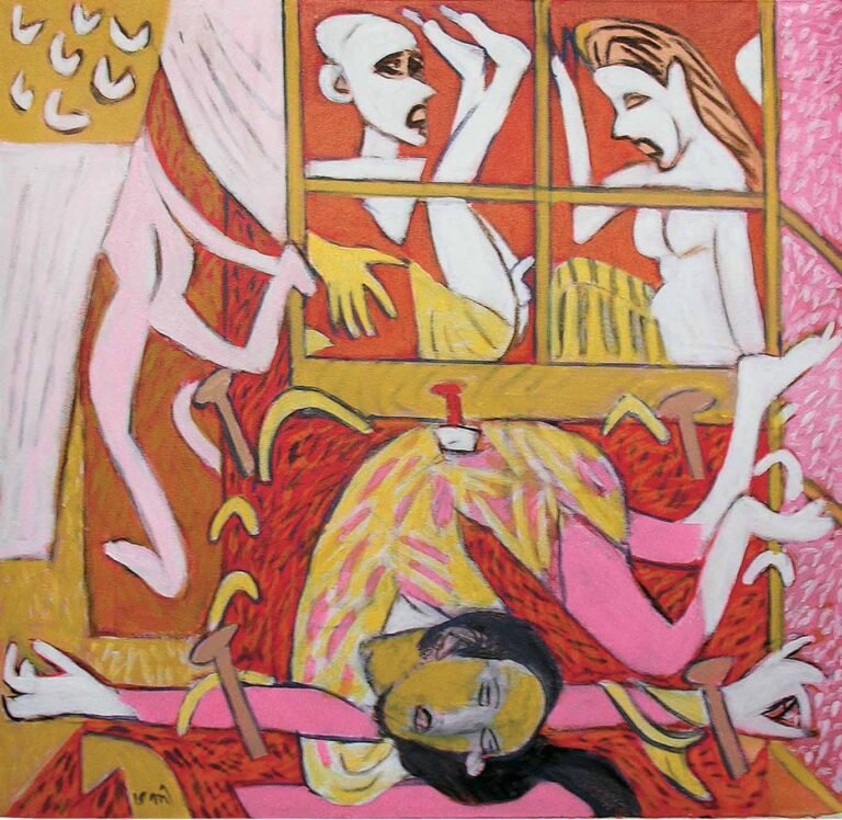 KG Subramanyan | Untitled | 2006 | Acrylic and oil on canvas | 30 x 30 Inches