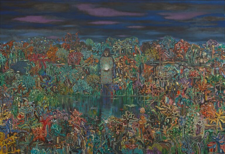 Alok Bal | The Egg | Oil on canvas | 66 x 96 Inches | 2020