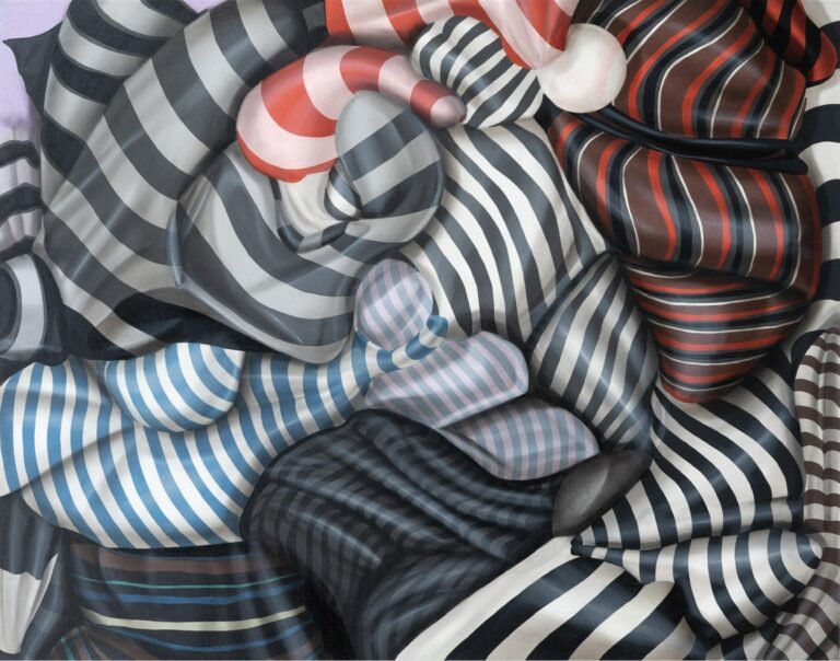 Chintan Upadhyay | Topography of Chaos | Oil and acrylic on canvas | 48 x 60 Inches | 2023