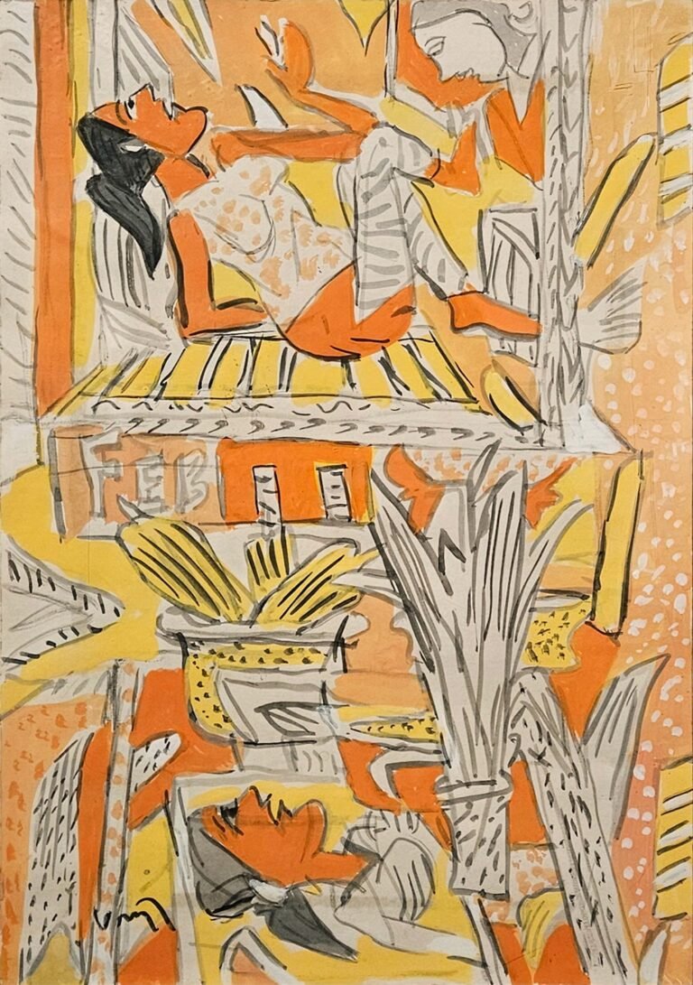 KG Subramanyan | Untitled | 2007 | Gouache on paper | 16.5 x 11.5 Inches