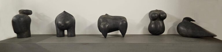 Manjunath Kamath | Ritual Objects | Coloured terracotta (Set of 5 units) | 10(H) x 8(W) x 5(D) Inches each | 2021