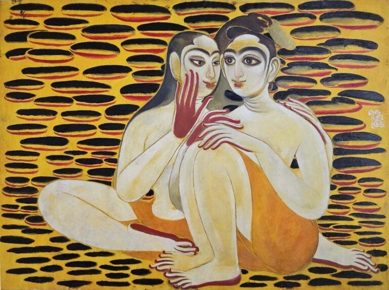 Shine Shivan | Bhramar | 2025 | Oil on canvas | 36 x 48 Inches