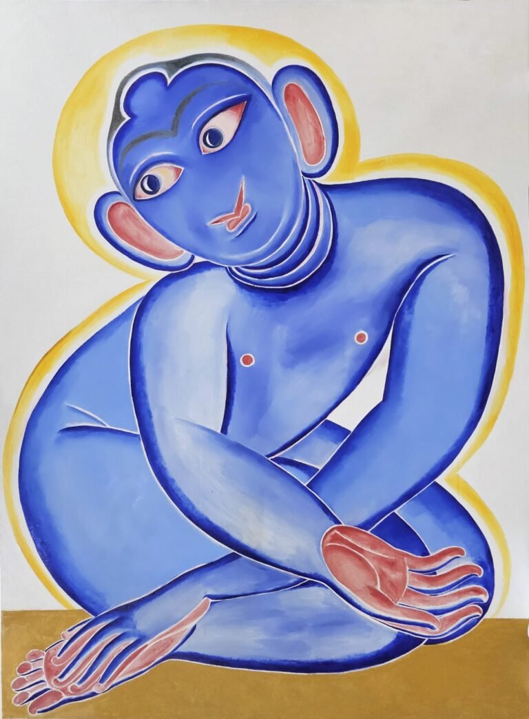 Shine Shivan | Sadho | 2025 | Oil on canvas | 116 x 84 Inches