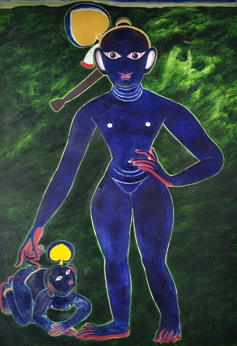 Shine Shivan | Asoor | 2025 | Oil on canvas |  108 x 72 Inches