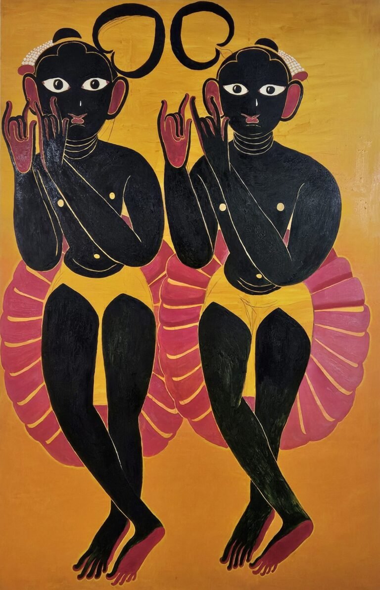 Shine Shivan | Hau Bilau | 2025 | Oil on canvas |  108 x 72 Inches