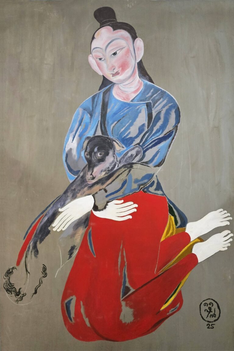 Shine Shivan | Bodhisattva | 2025 | Oil on canvas |  108 x 72 Inches