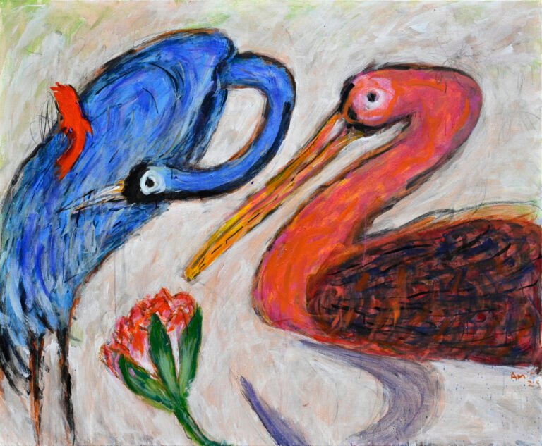 Amit Ambalal | Great Escape | 2025 | Acrylic on canvas | 48 x 60 Inches