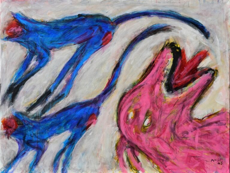 Amit Ambalal | Great Escape | 2025 | Acrylic on canvas | 36 x 48 Inches