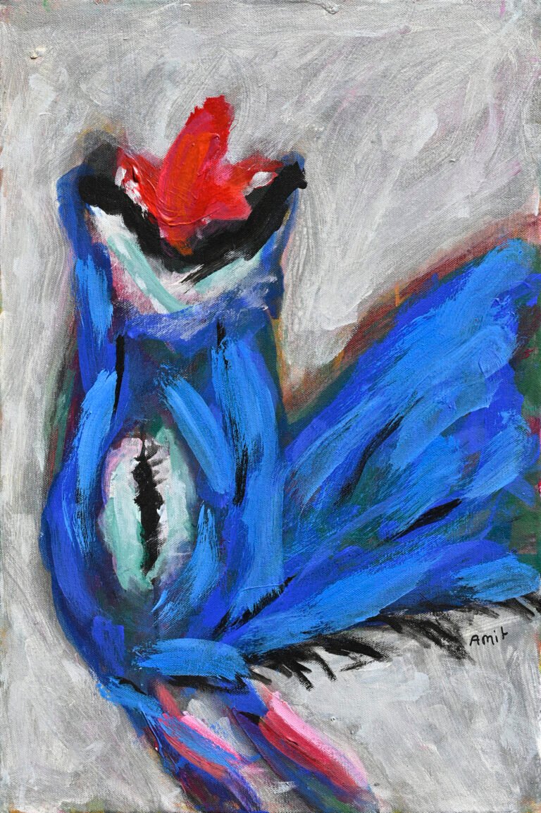 Amit Ambalal | I Will Sing | 2025 | Acrylic on canvas | 24 x 16 Inches