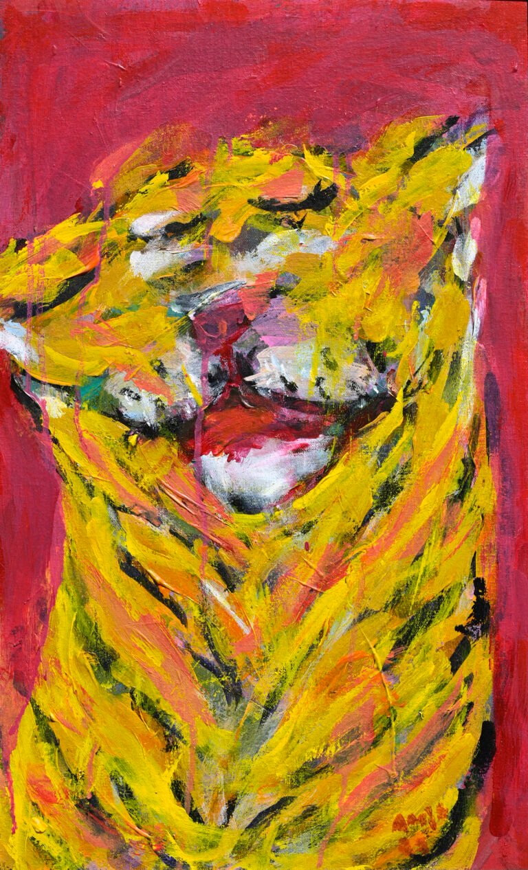 Amit Ambalal | In Meditation | 2025 | Acrylic on canvas pasted on board | 24 x 16 Inches