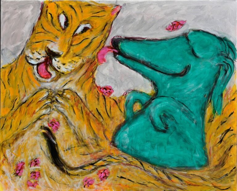 Amit Ambalal | Namaste | 2025 | Acrylic on canvas | 48 x 60 Inches