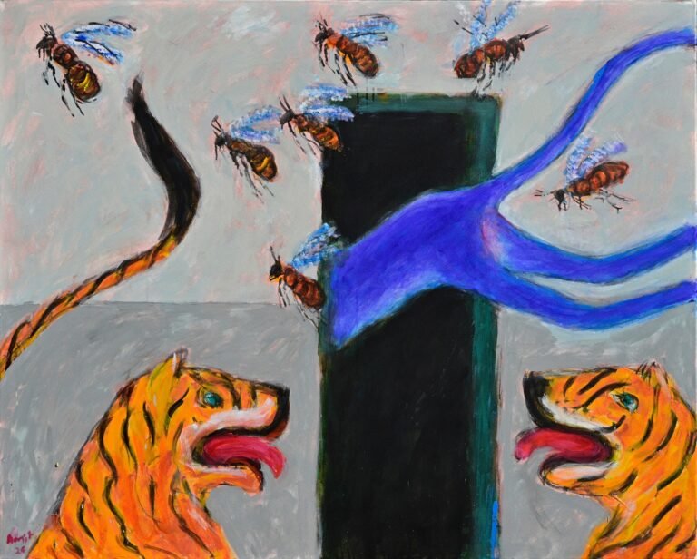 Amit Ambalal | No Entry | 2026 | Acrylic on canvas | 48 x 60 Inches